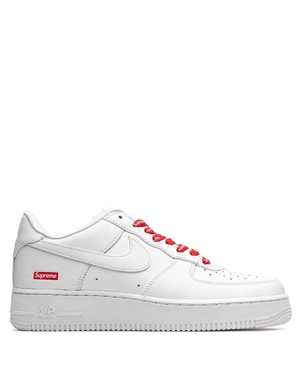 Nike X Supreme Air Force 1 Low mini Box Logo White Sneakers