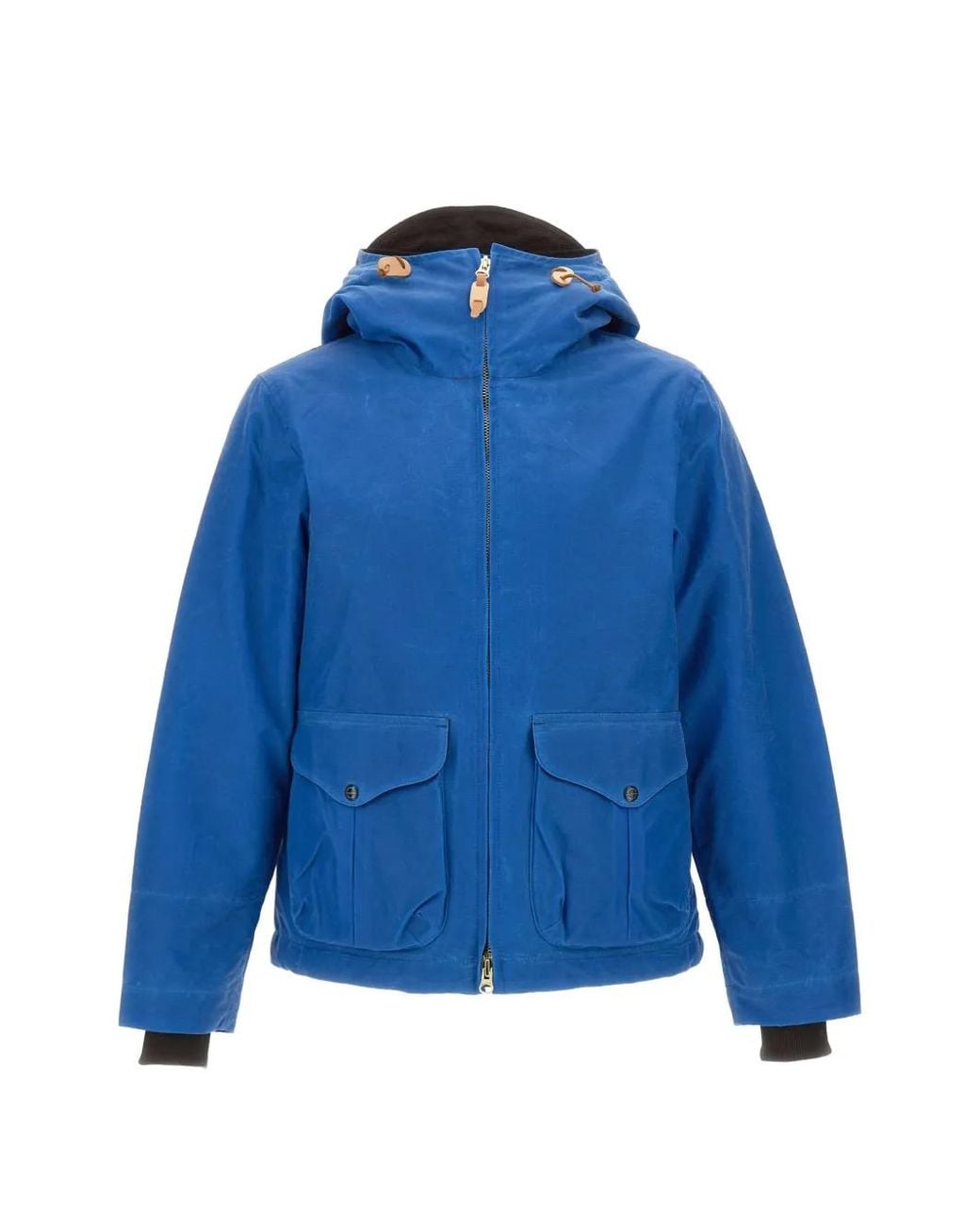 Manifattura Ceccarelli Blue Waxed Cotton Jacket for men