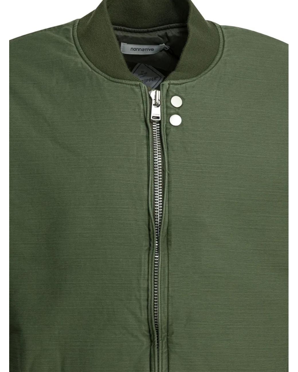 Nonnative Zip Bomber Coat in Green for Men | Lyst