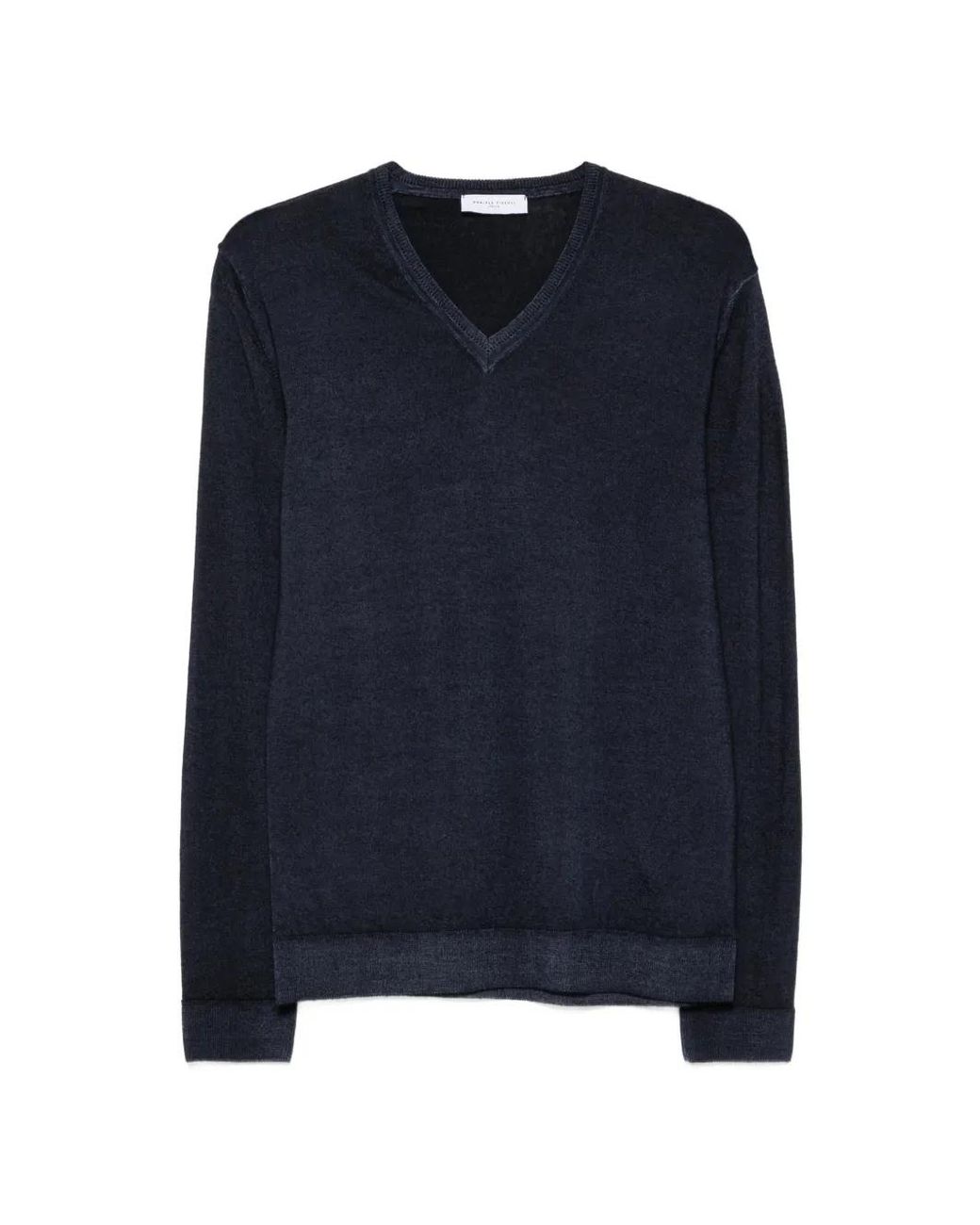 Daniele Fiesoli Blue V-Neck Sweater for men