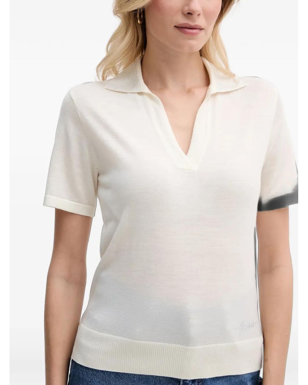 Guess White T-Shirt À Ornements Strassés