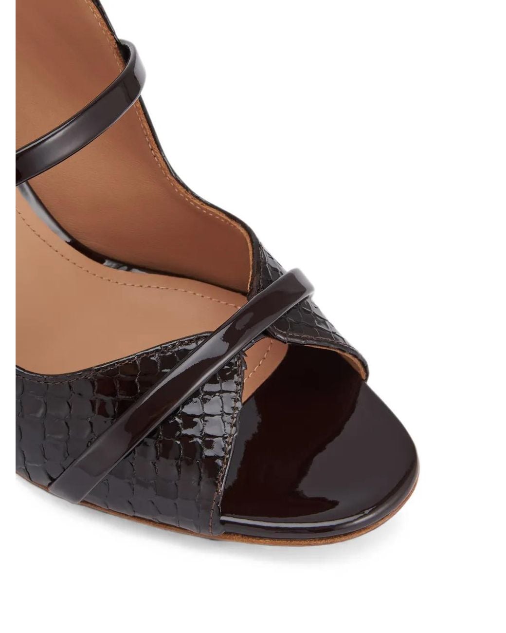 Malone Souliers Brown Norah Leather Heeled Sandals