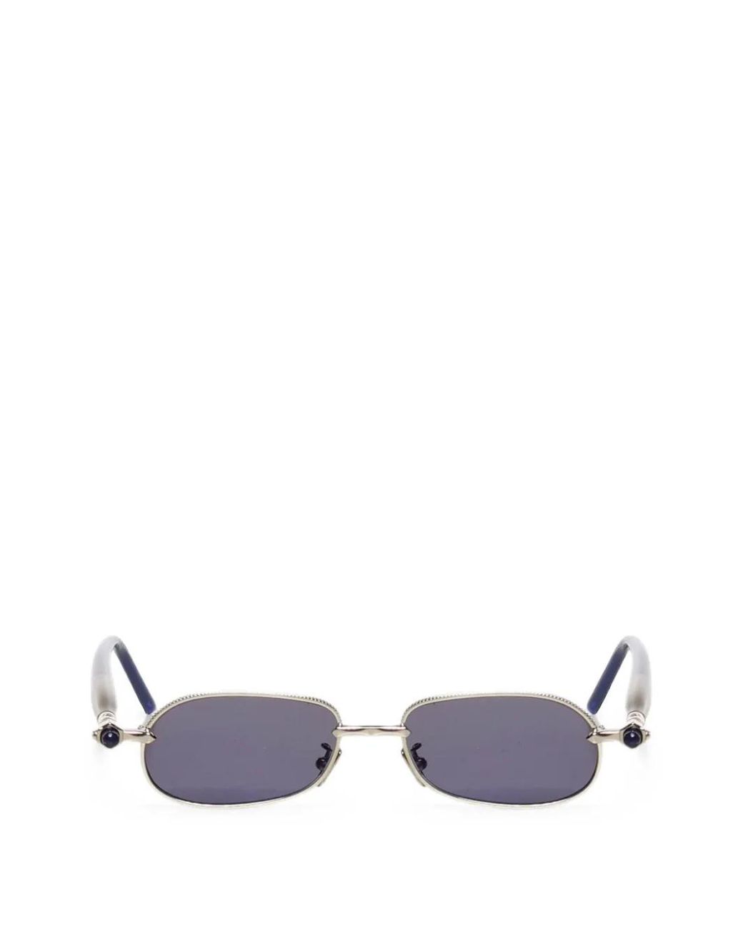 Kuboraum White Geometric-Frame Sunglasses for men