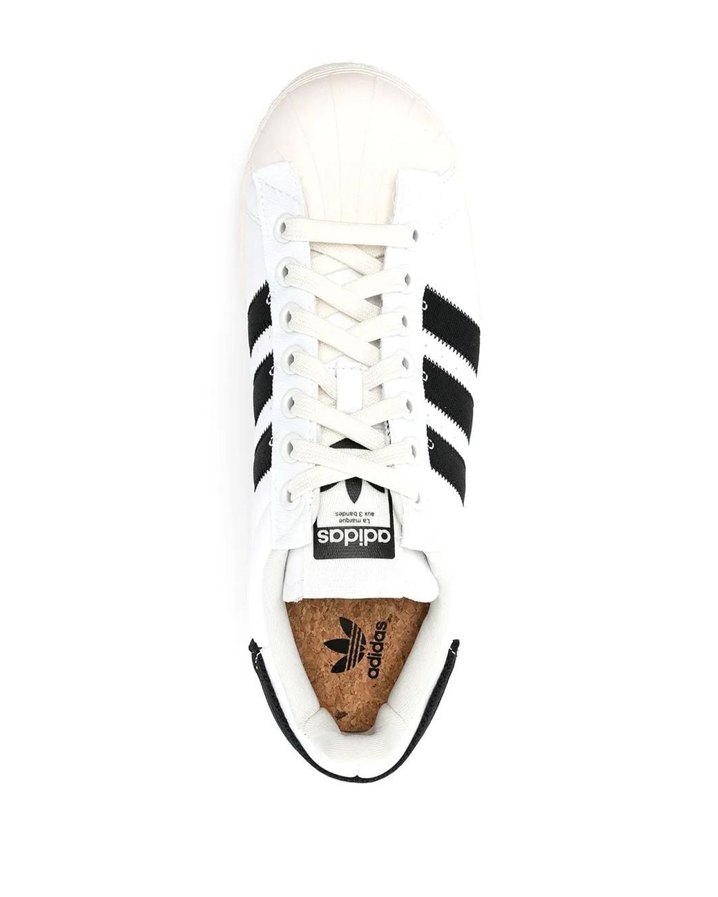 Adidas White Signature Stripe Sneakers for men