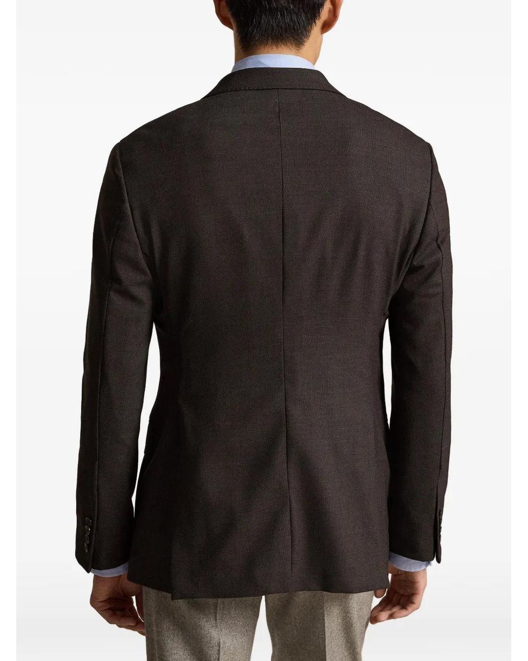 Polo Ralph Lauren Black Notch-Lapel Blazer for men