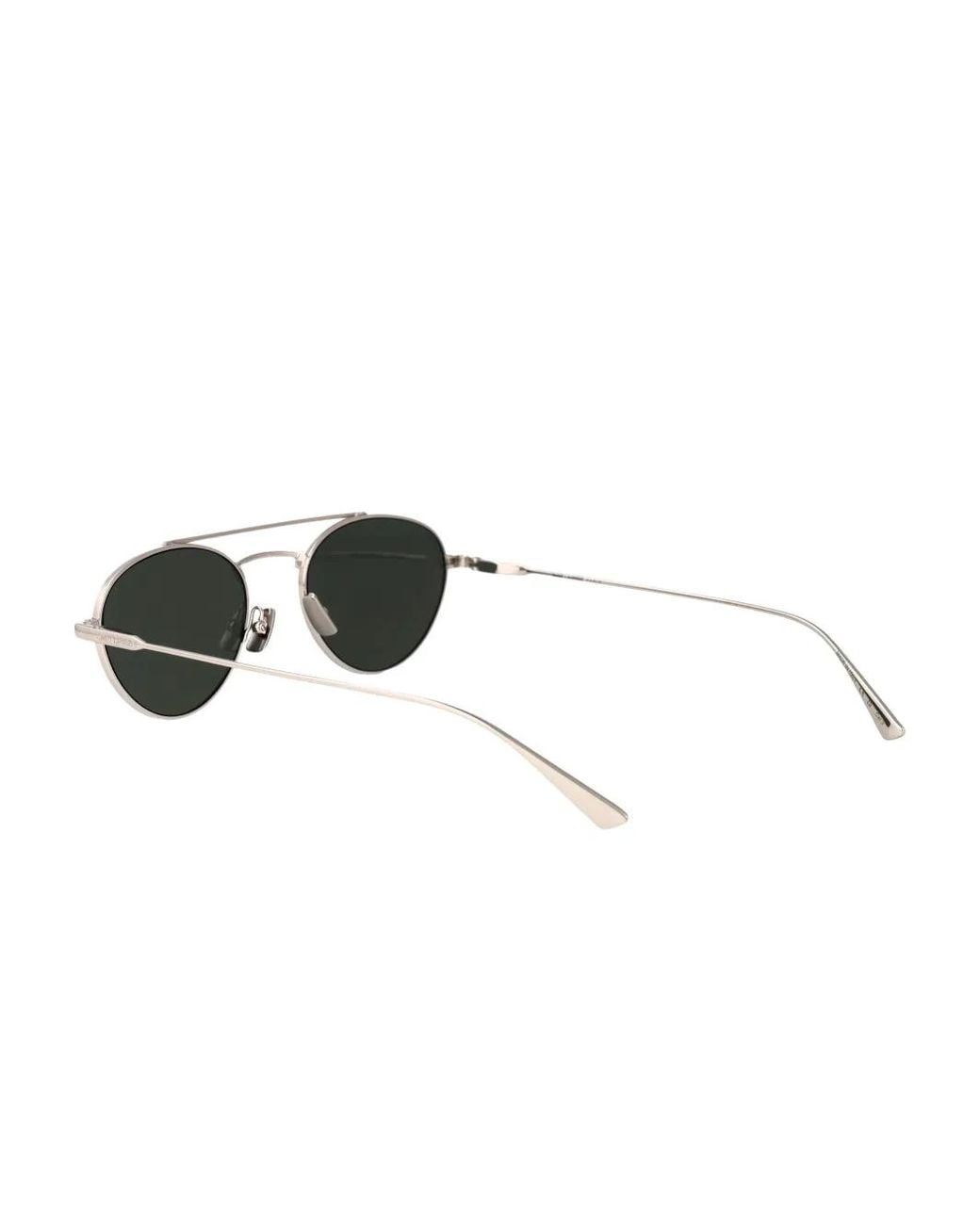 Saint Laurent Metallic Pilot-Frame Sunglasses