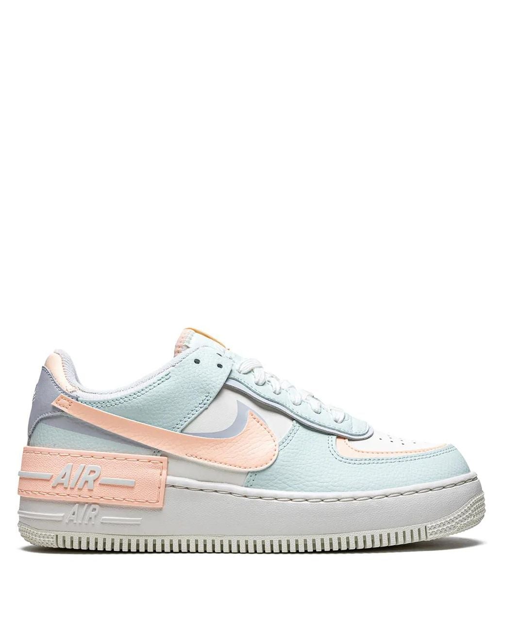 Nike White Af1 Shadow "Barely/Crimson Tint" Sneakers