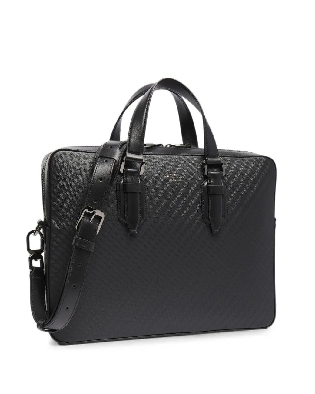 Portadocumenti Charlie Goffrato di Lancel in Black da Uomo
