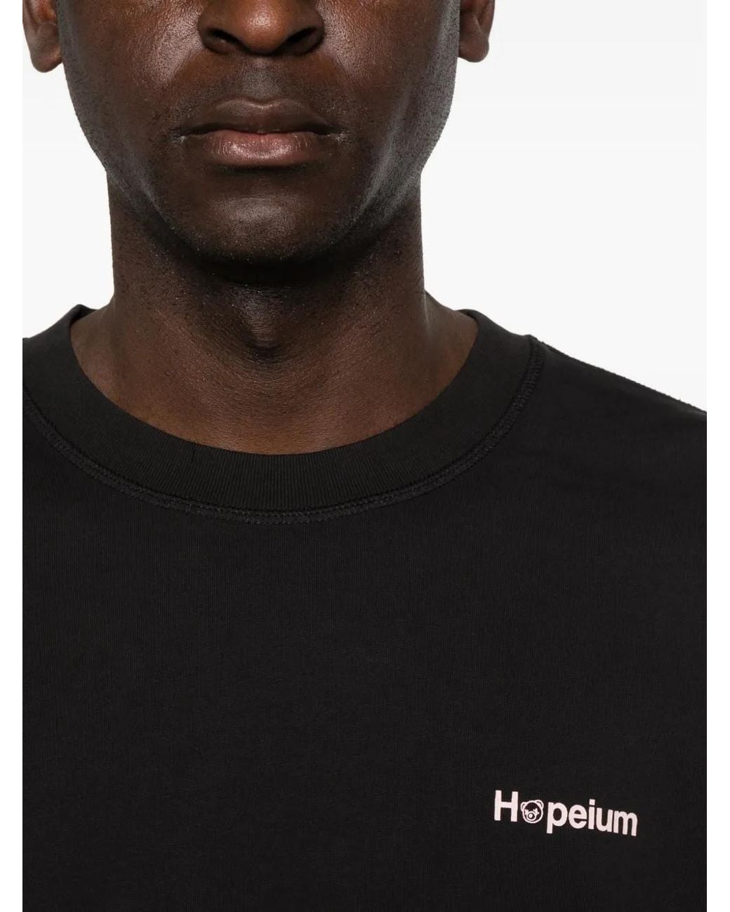 HOPEIUM Black T-Shirt À Imprimé Graphique for men