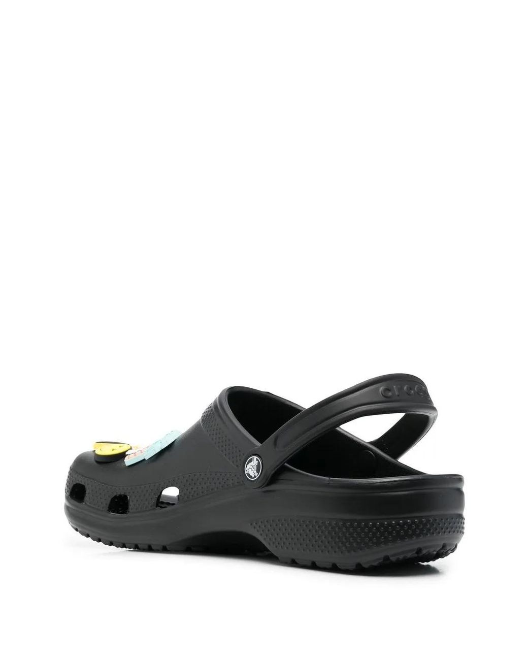 CROCSTM Black Classic Multi-Charm Sandals for men