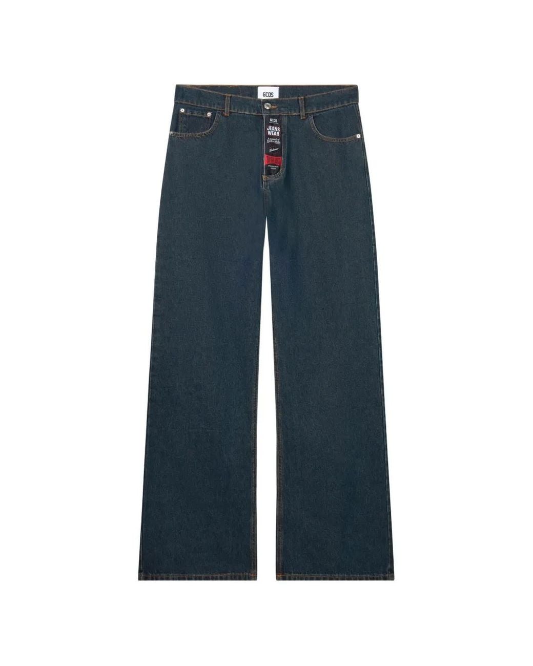 Gcds Blue Workwear Five-Pocket Jeans for men