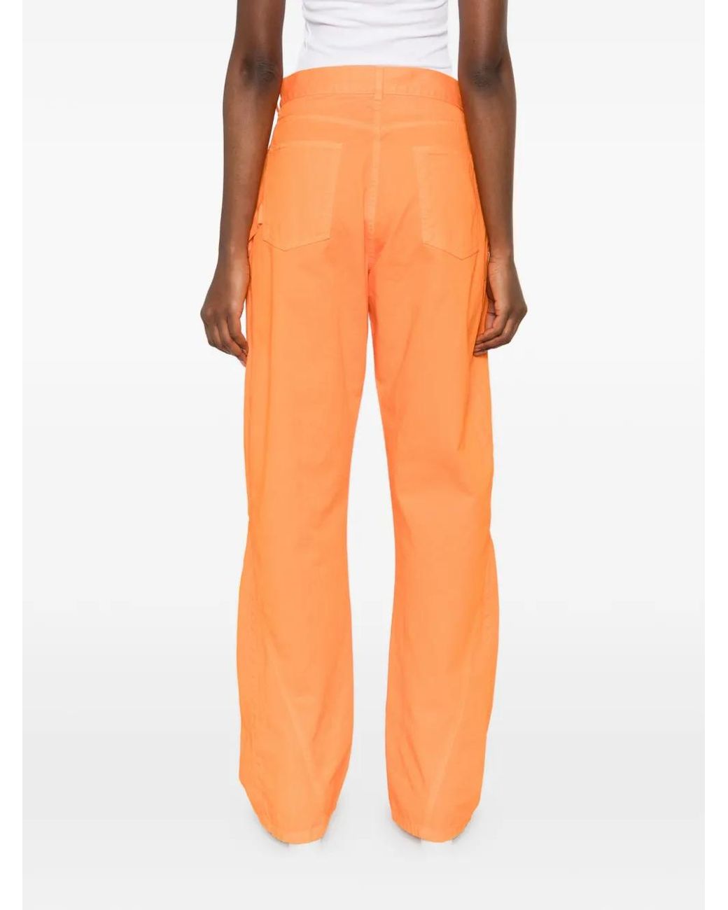 J.W. Anderson Orange Patch Pocket Jeans