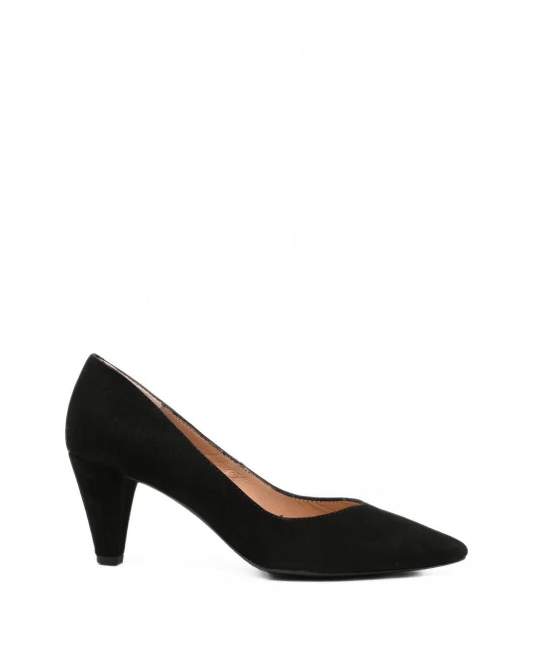 Unisa Black Pointed-Toe Heeled Pumps