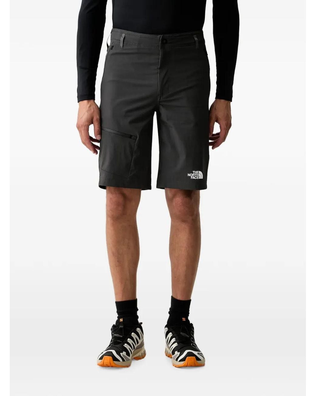 The North Face Black Logo-Print Shorts for men