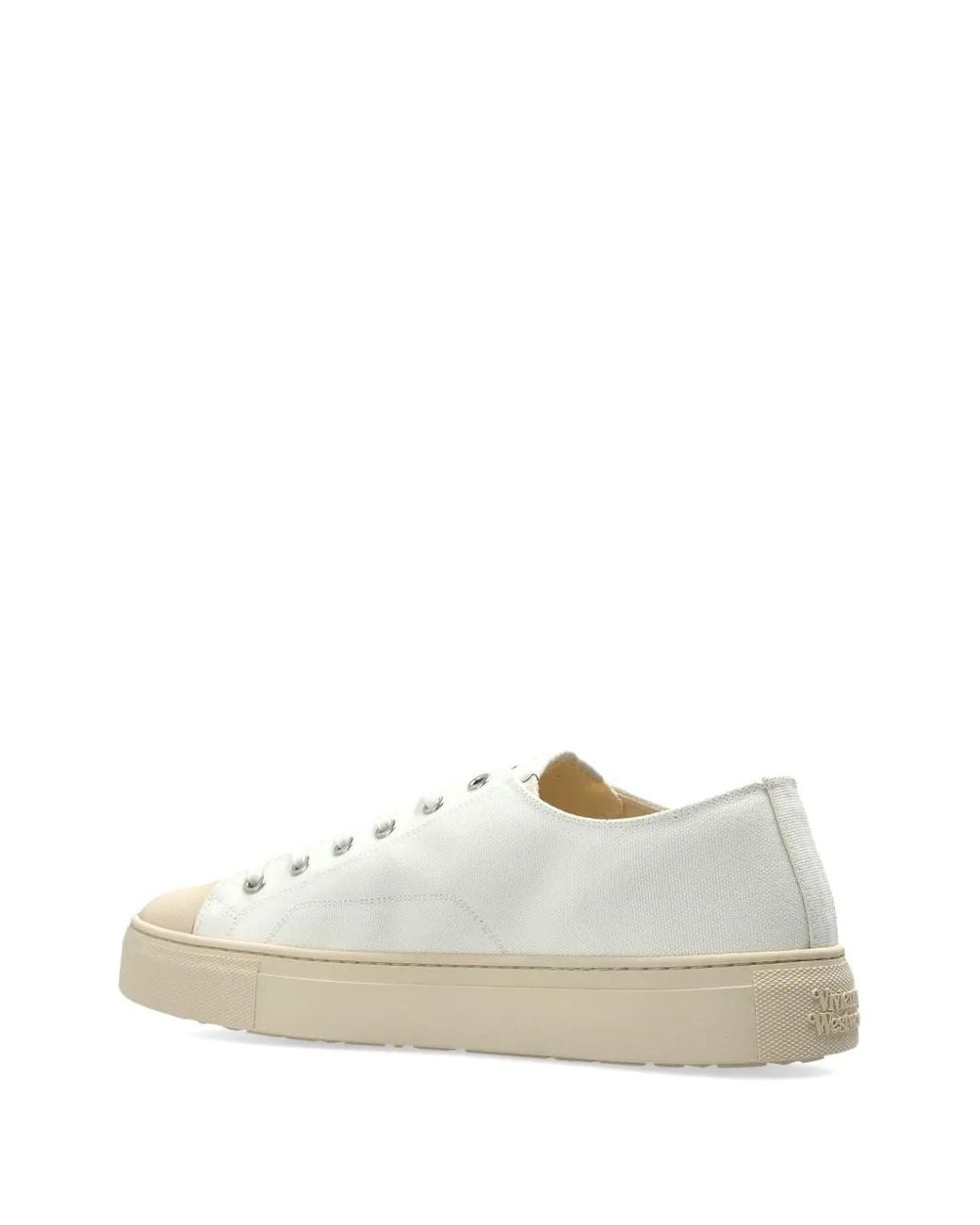 Vivienne Westwood White Color Block Sneakers for men