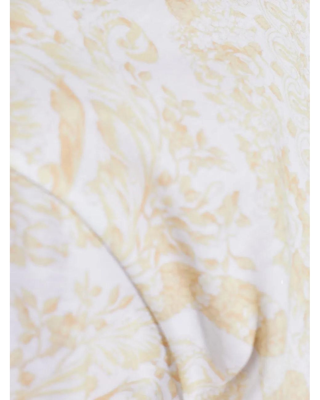 Versace White Cotton T-Shirt With Print