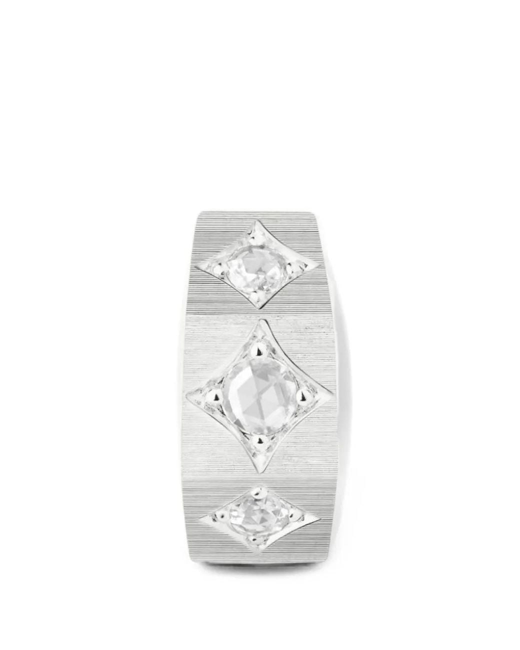 Marie Lichtenberg White Ecrou Coco 18K Earrings