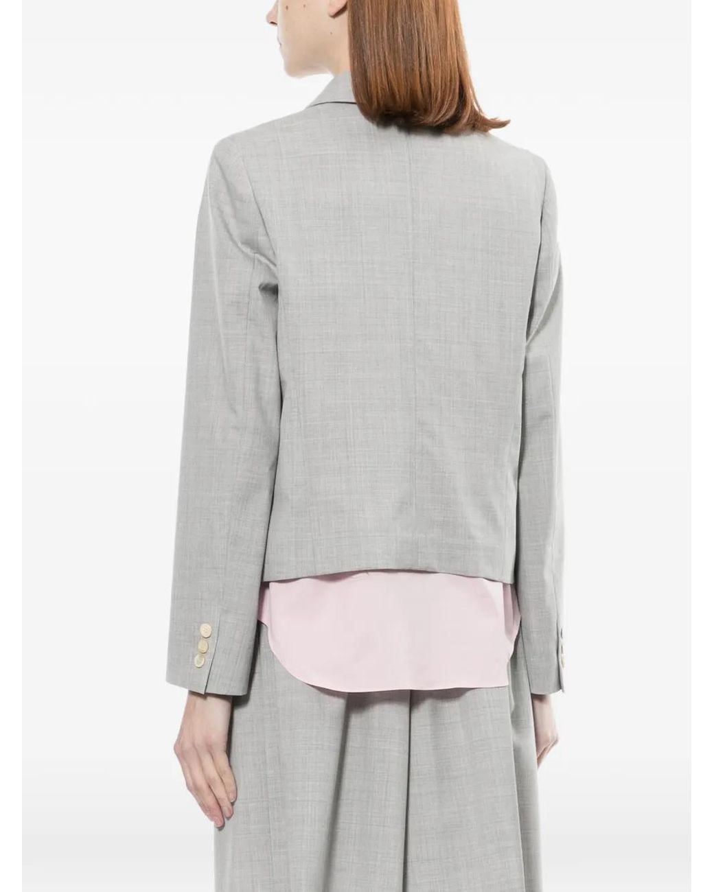 Comme des Garçons Red Two-Tone Panelled Jacket