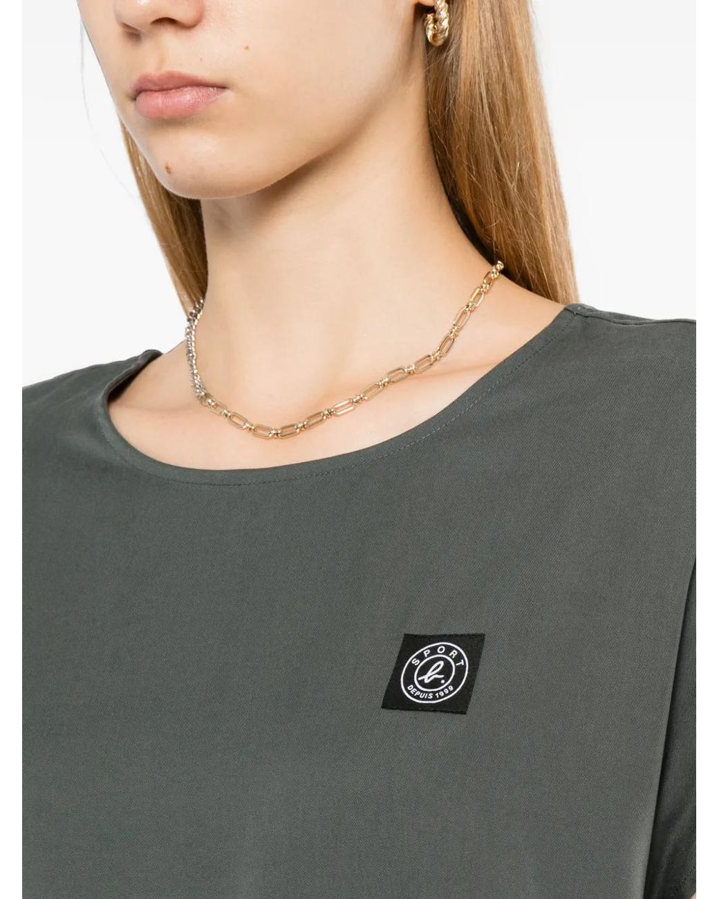 SPORT b. by agnès b. Gray Logo-Patch Dress