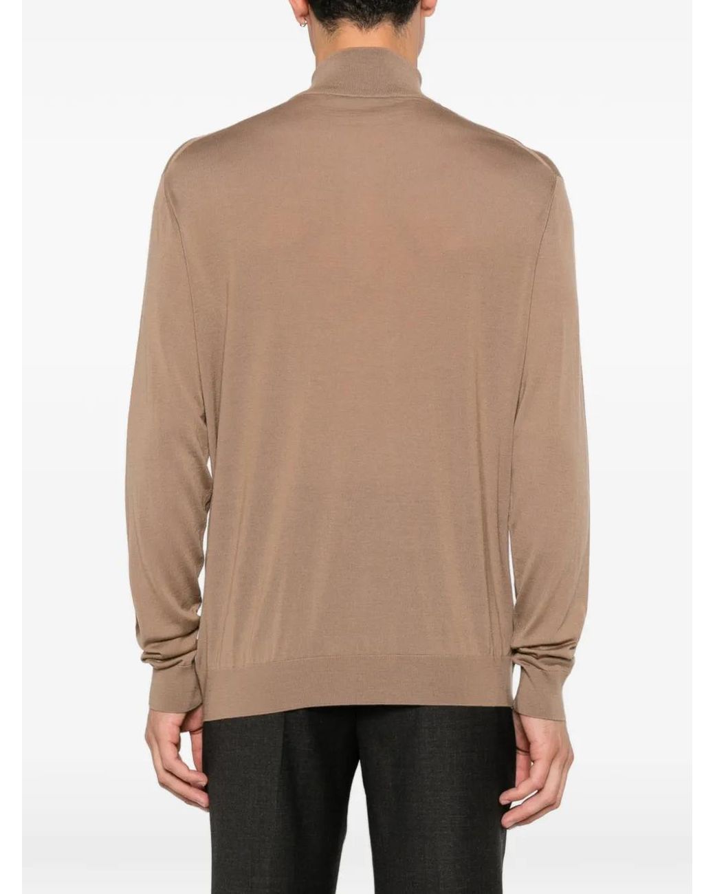 Kiton Natural Pull À Col Zippé for men