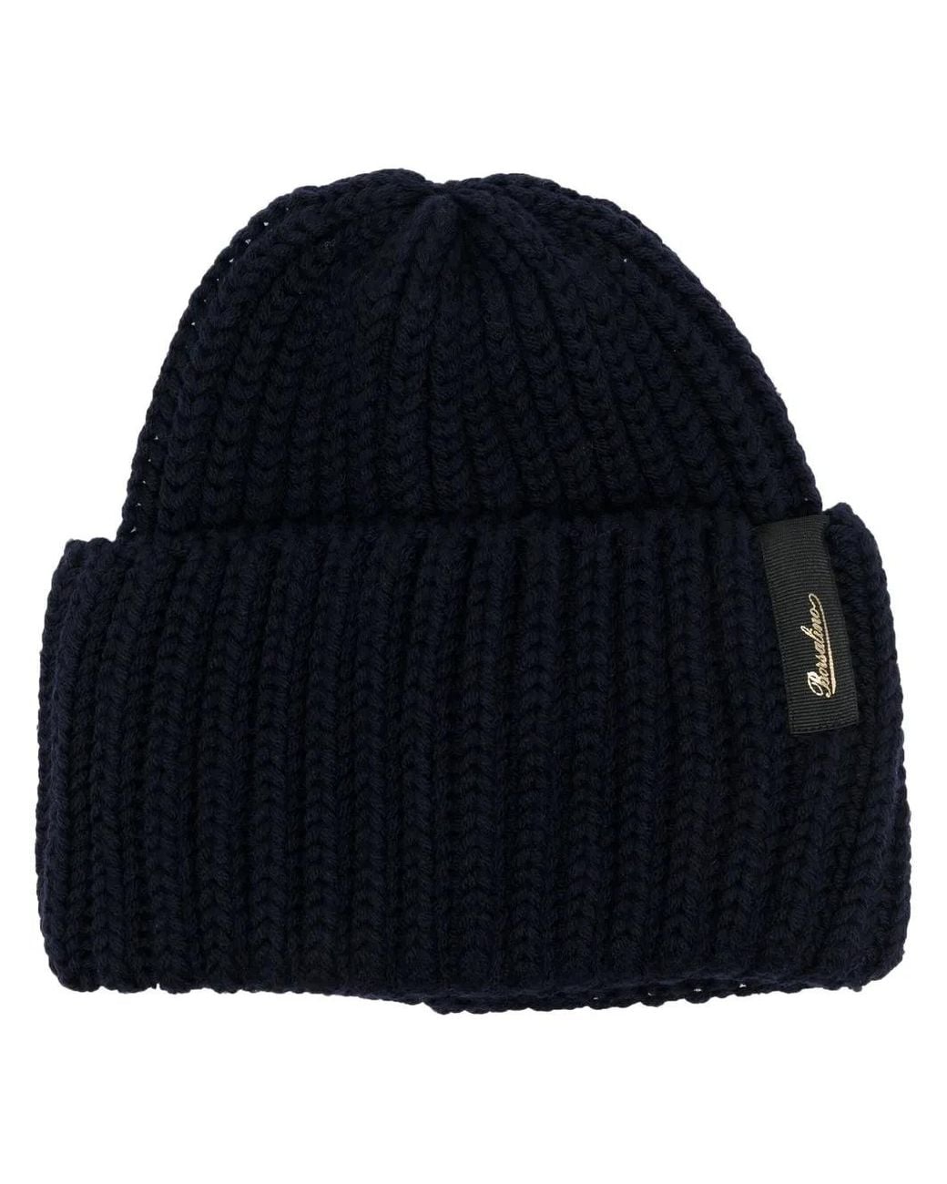 Borsalino Blue Knitted Hat