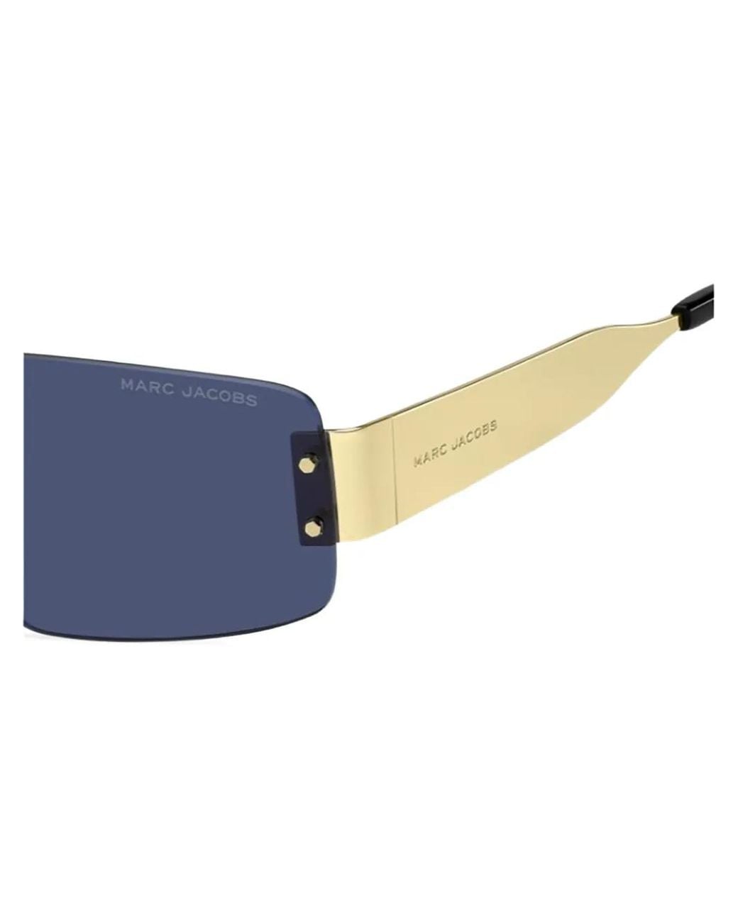 Marc Jacobs Blue Rectangle-Frame Sunglasses