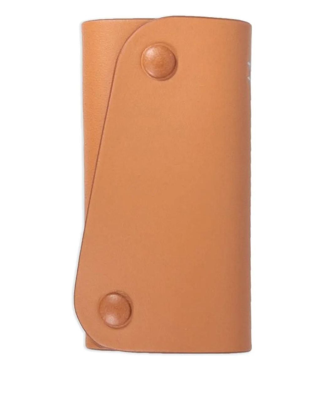 Il Bisonte Orange Debossed-Leather Keyring