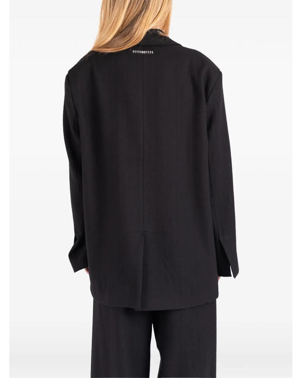 Societe Anonyme Black Berry Notched-Lapel Wool Jacket