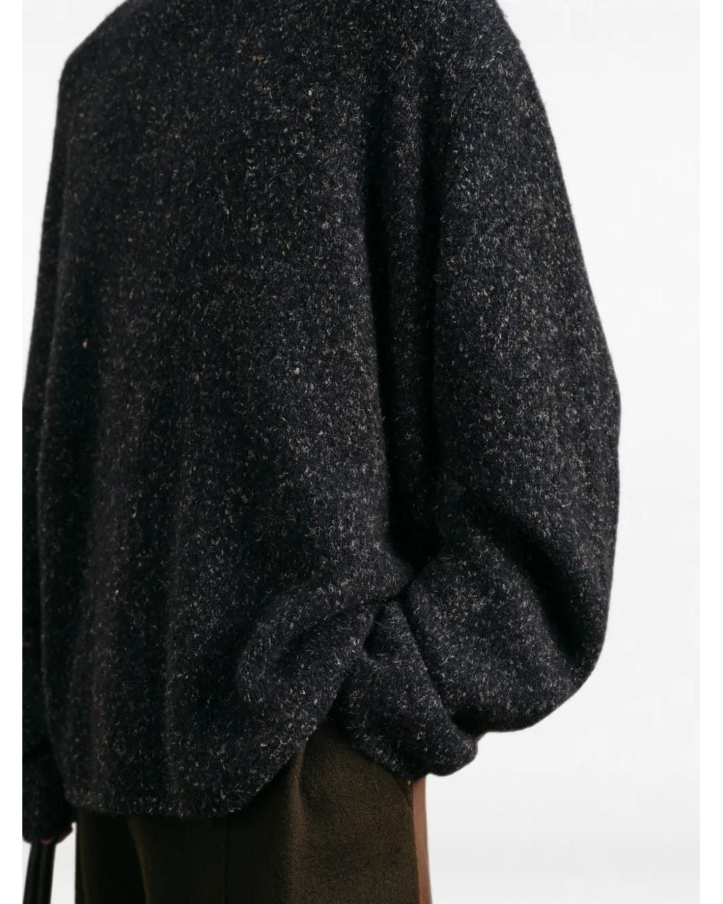 CROQUIS Black Flecked Knit Sweater for men