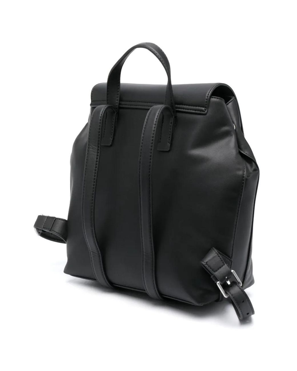 Calvin Klein Black Must Logo-Plaque Backpack