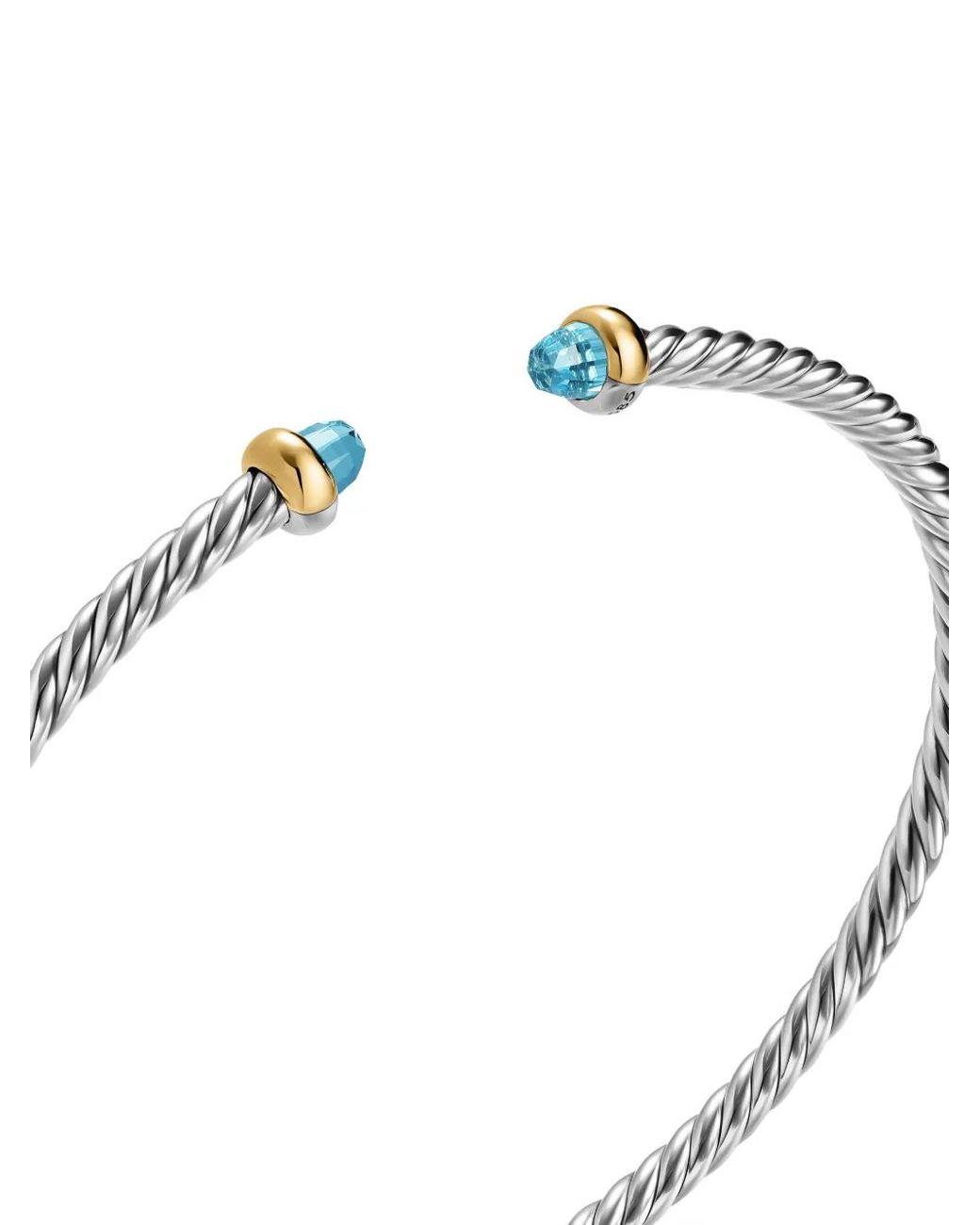Bracelet Micro Cable Flex David Yurman en coloris White