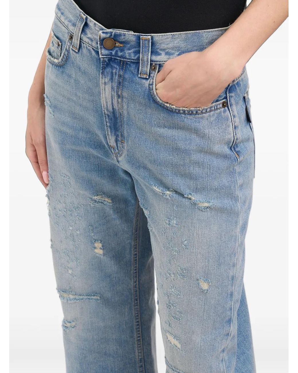 Haikure Blue Winny Distressed Jeans for men