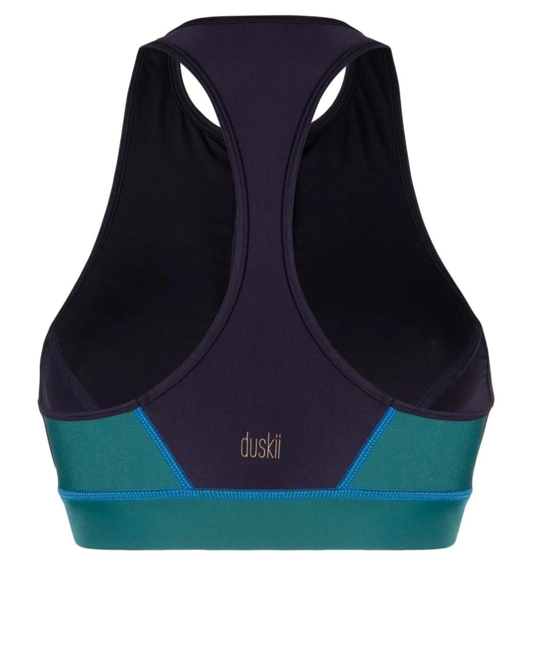 Duskii Blue Colour-Block Bikini Top