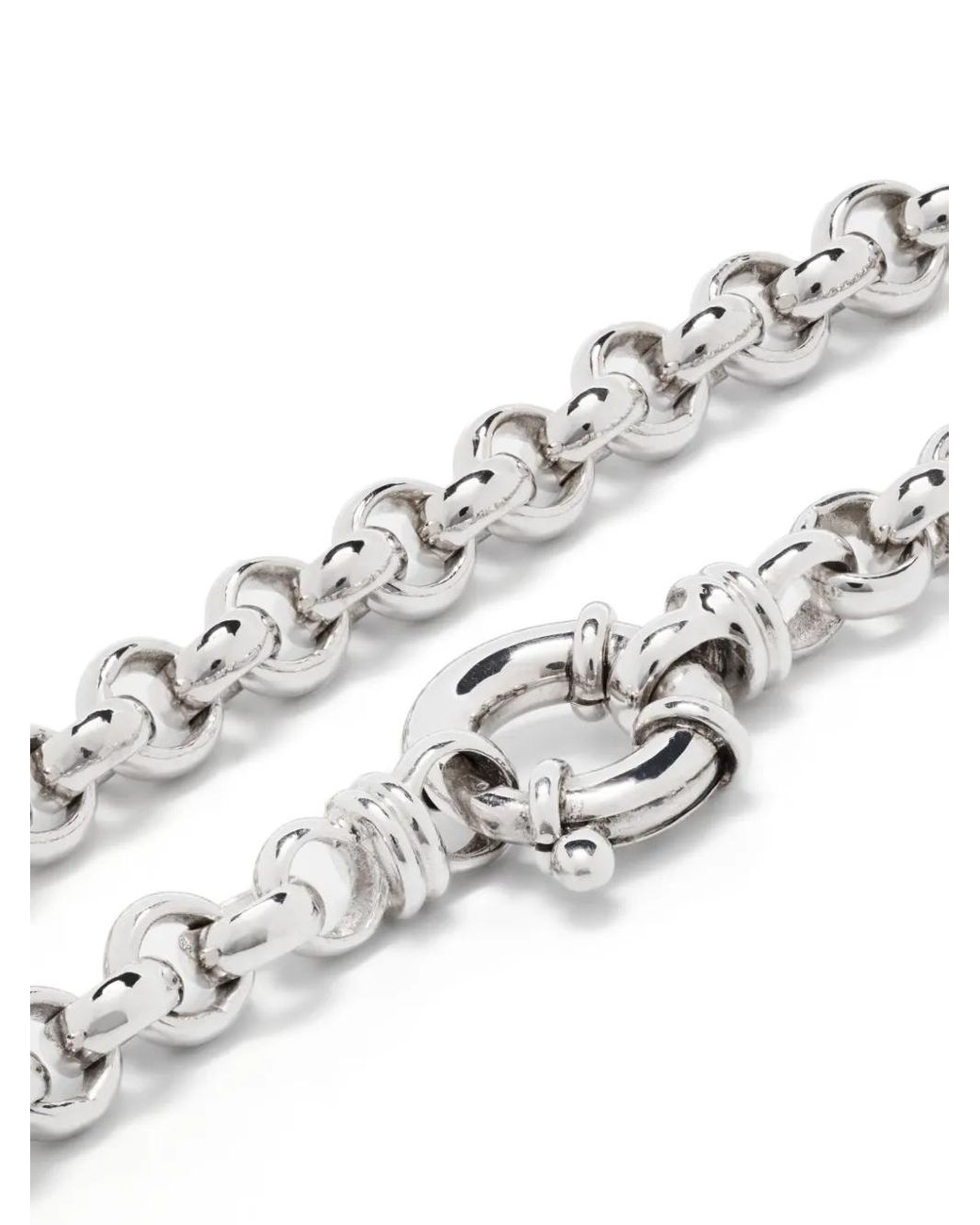 Bracelet En Chaîne Thick Rolo Tom Wood en coloris White