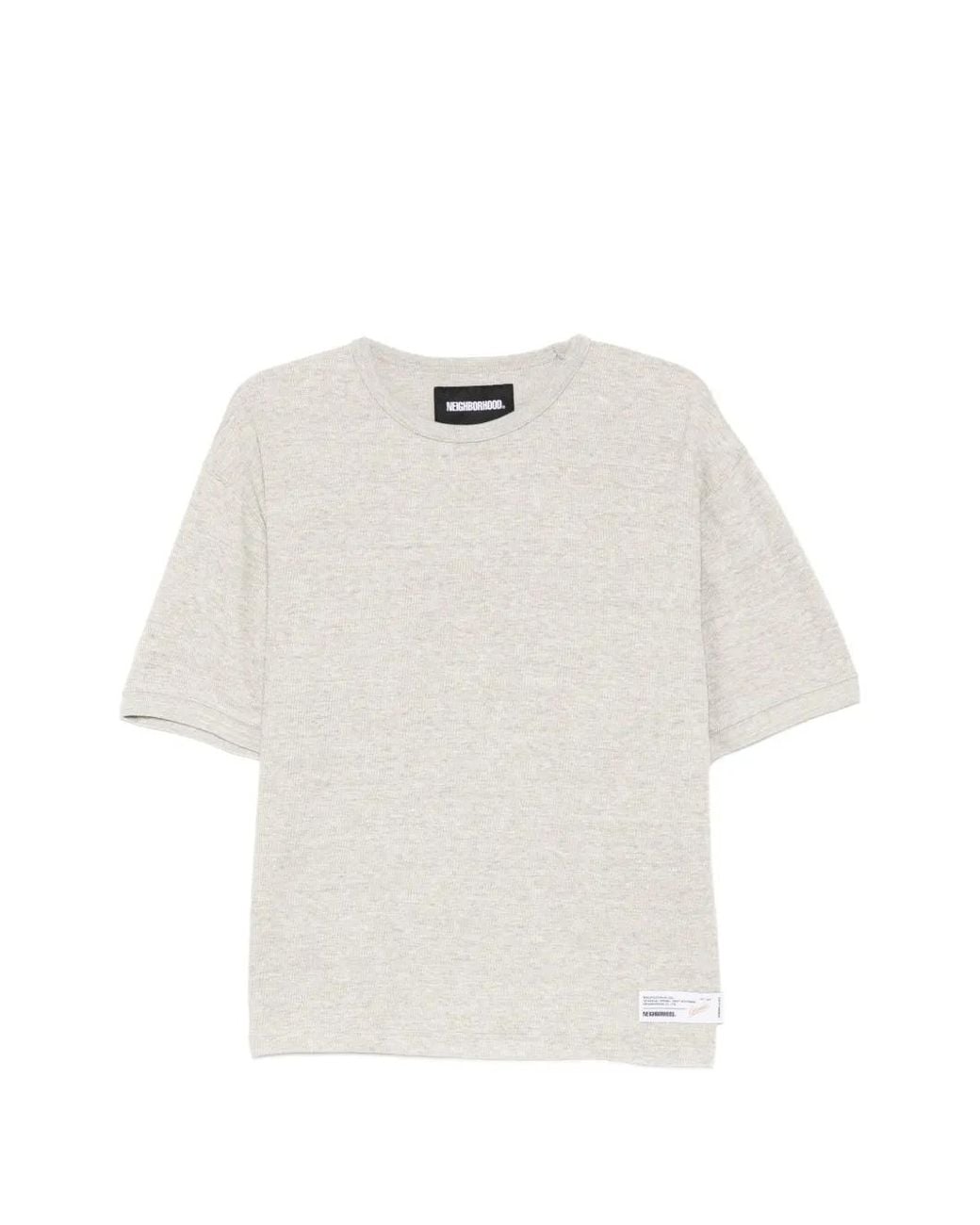 Neighborhood White Logo-Patch T-Shirt for men