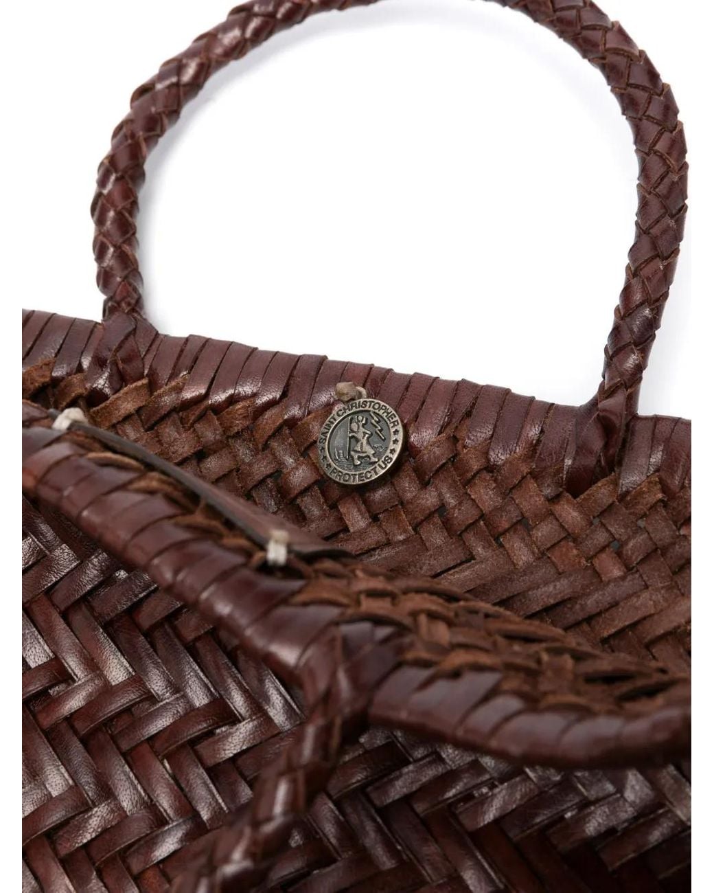 Dragon Diffusion Brown Mini Flat Gora Tote Bag