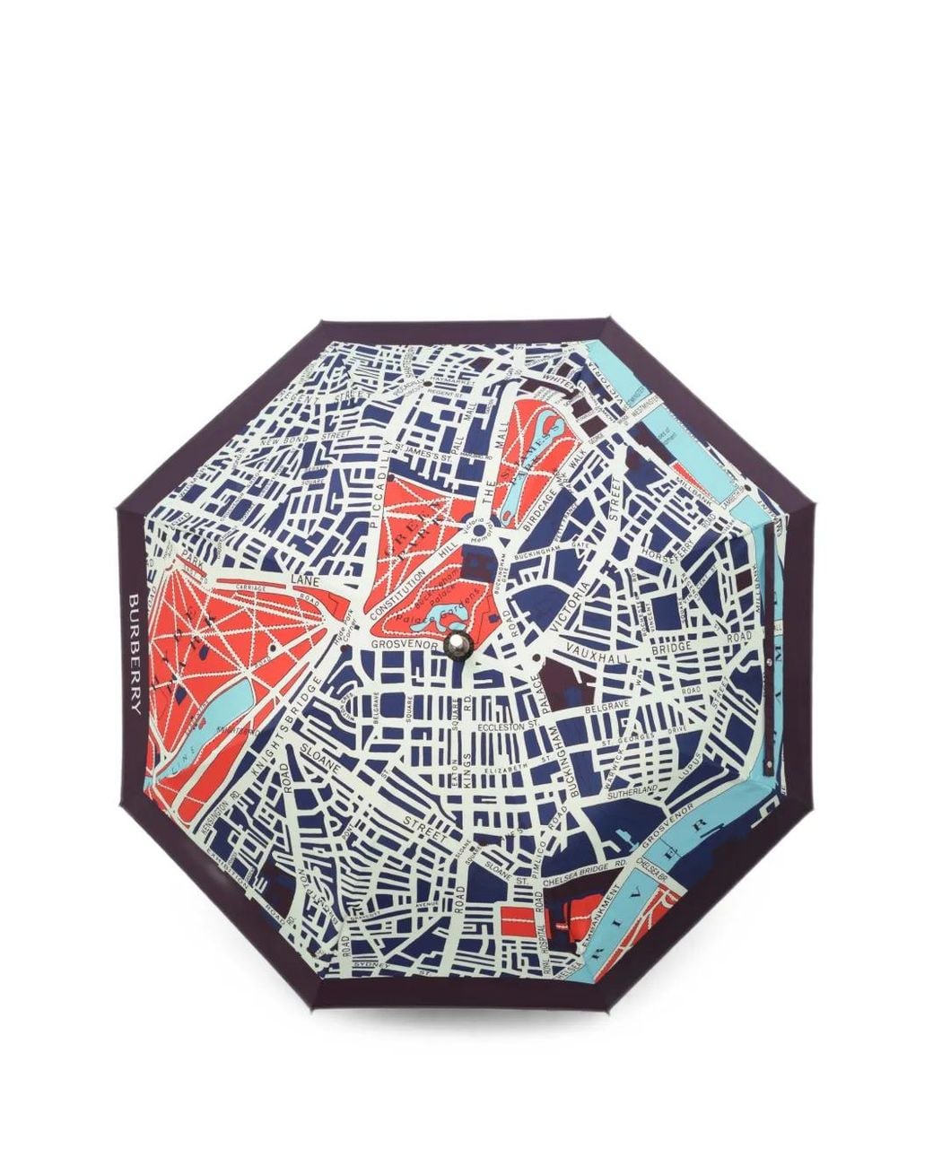 Burberry Blue Parapluie Map Walking