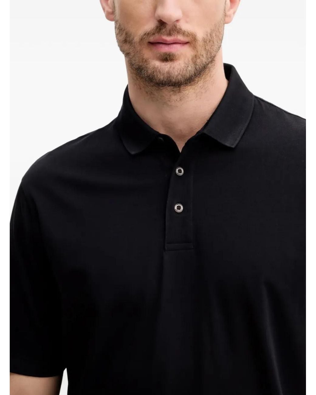 Polo Con Motivo Del Logo ARMANI EXCHANGE de hombre de color Black