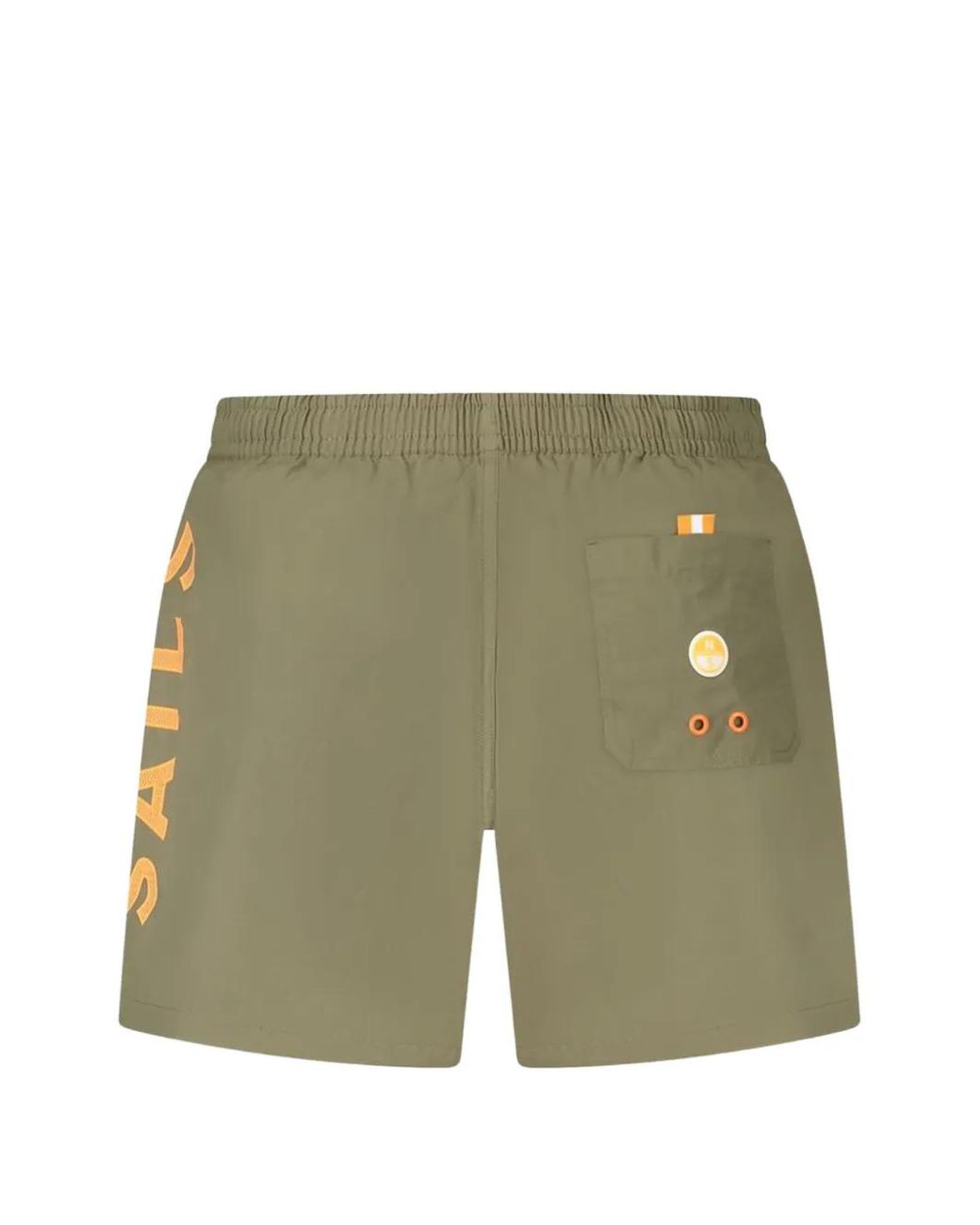 North Sails Green Drawstring Logo Swim Shorts for men