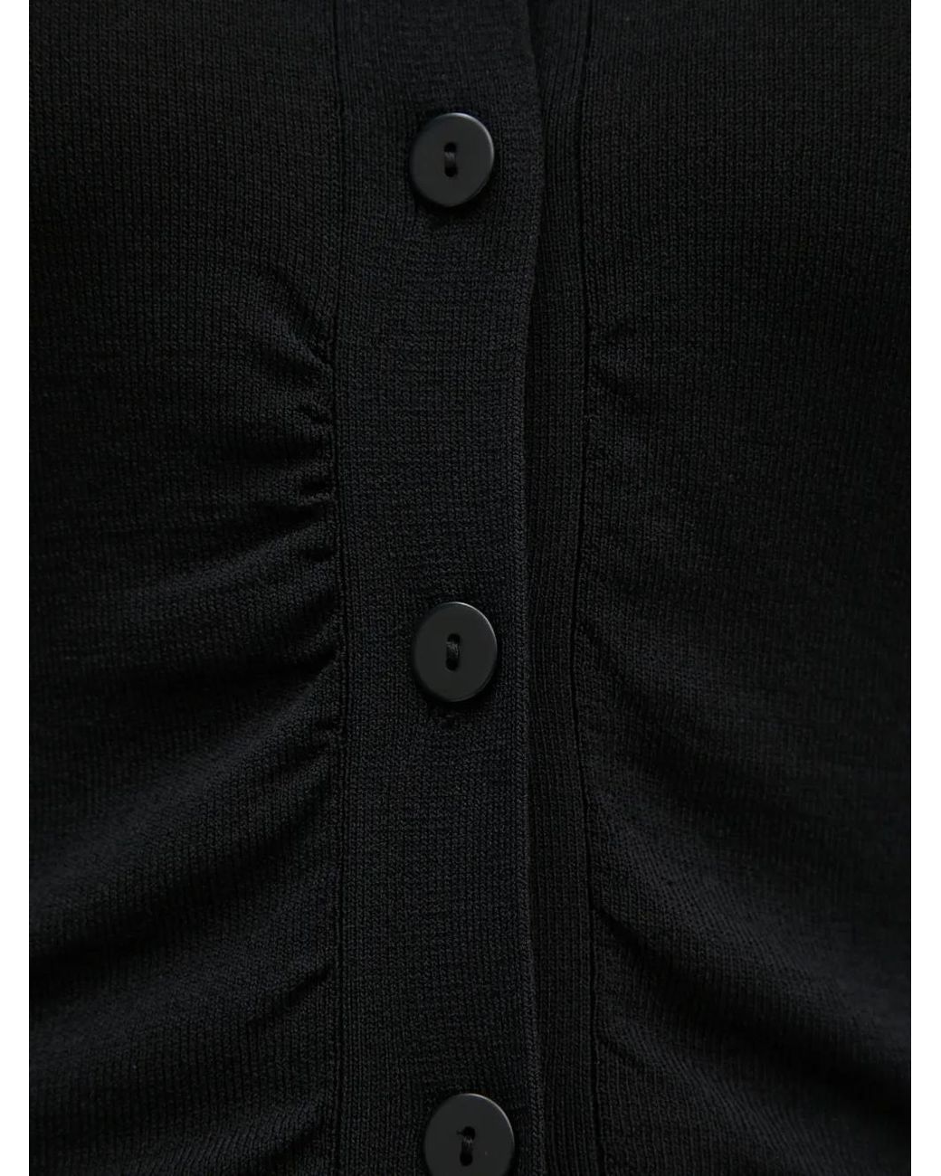 Sisley Black Long-Sleeve Buttoned Cardigan