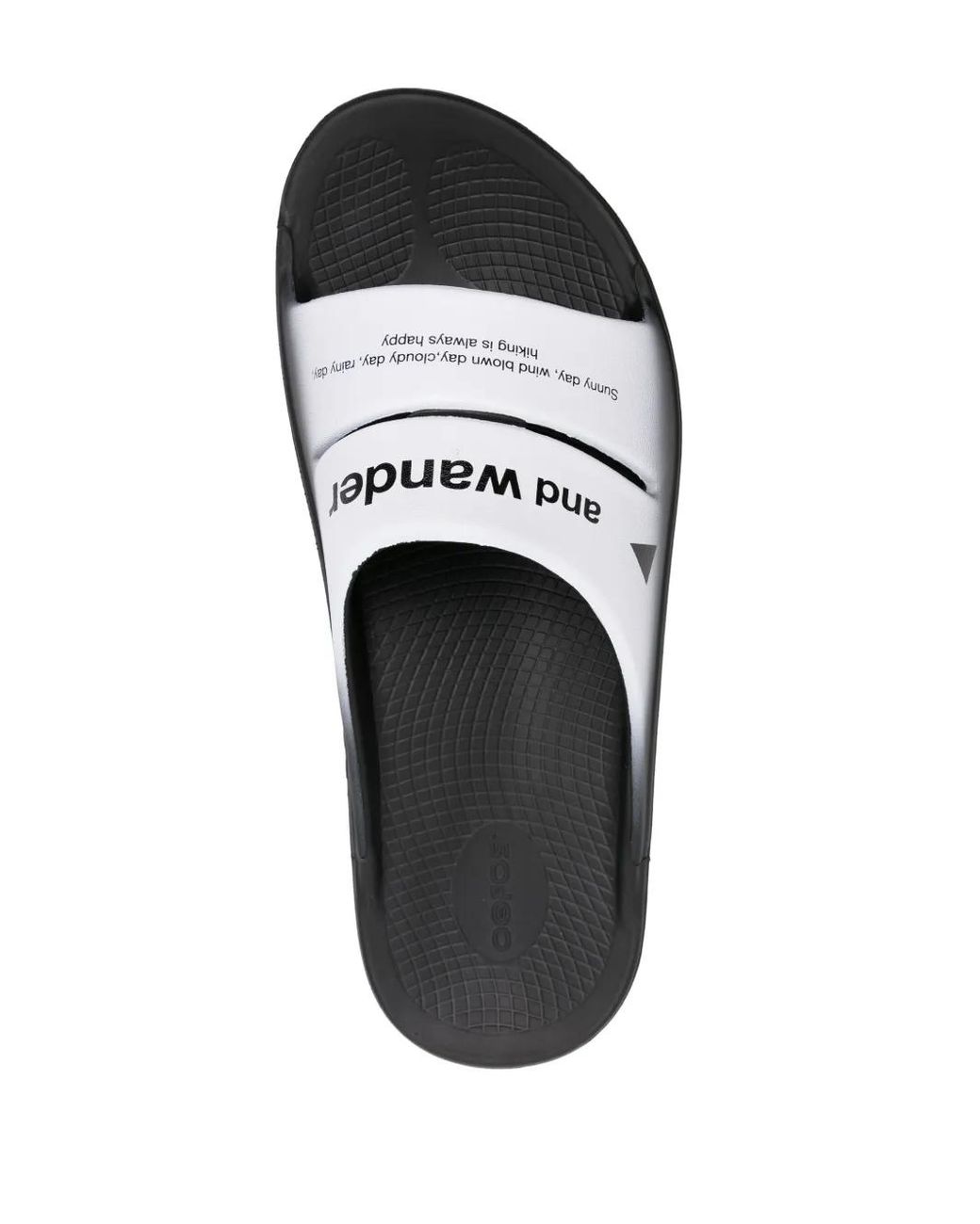 And Wander White Ooahh Logo-Print Slides