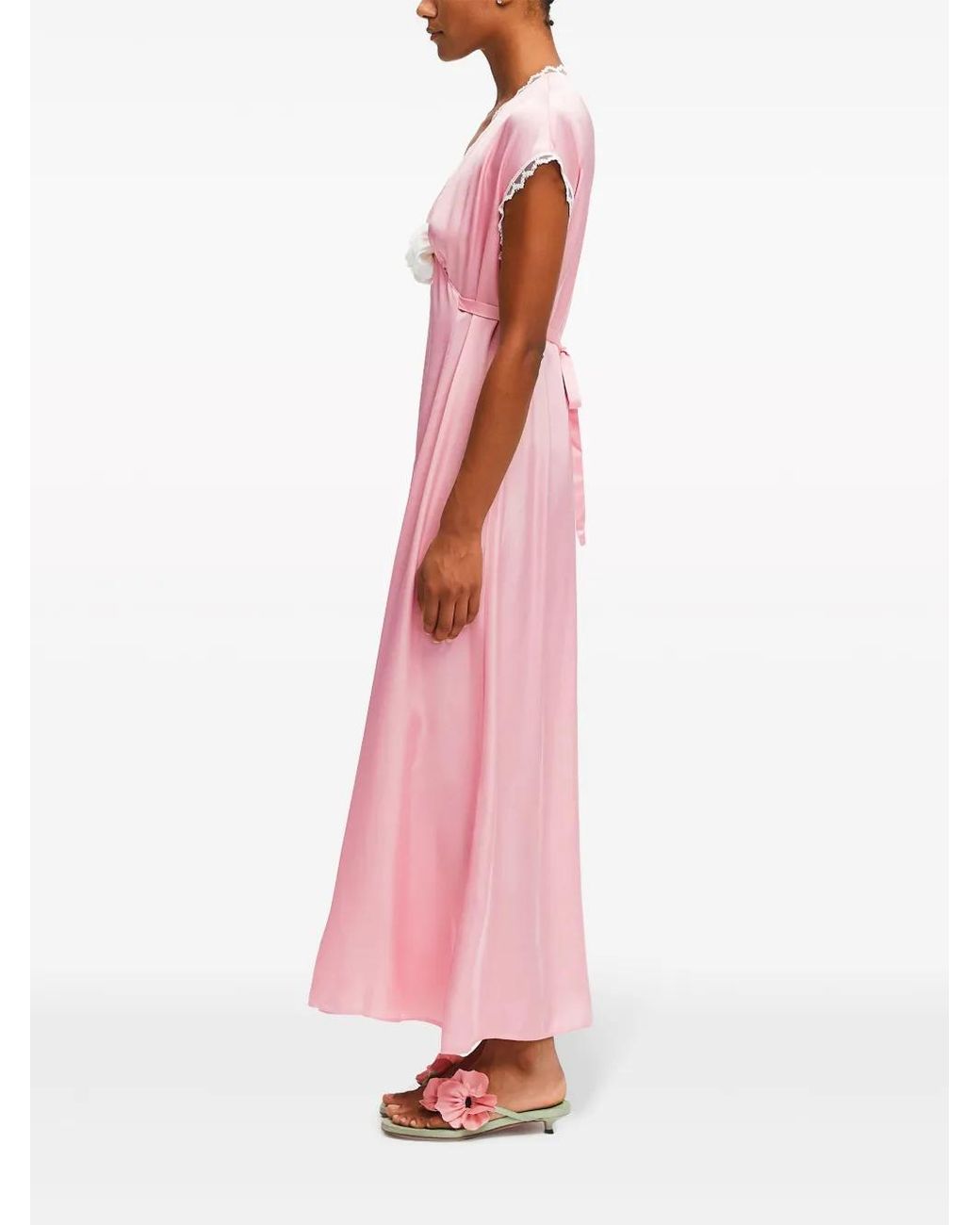 Sleeper Pink The Genus Satin Dress