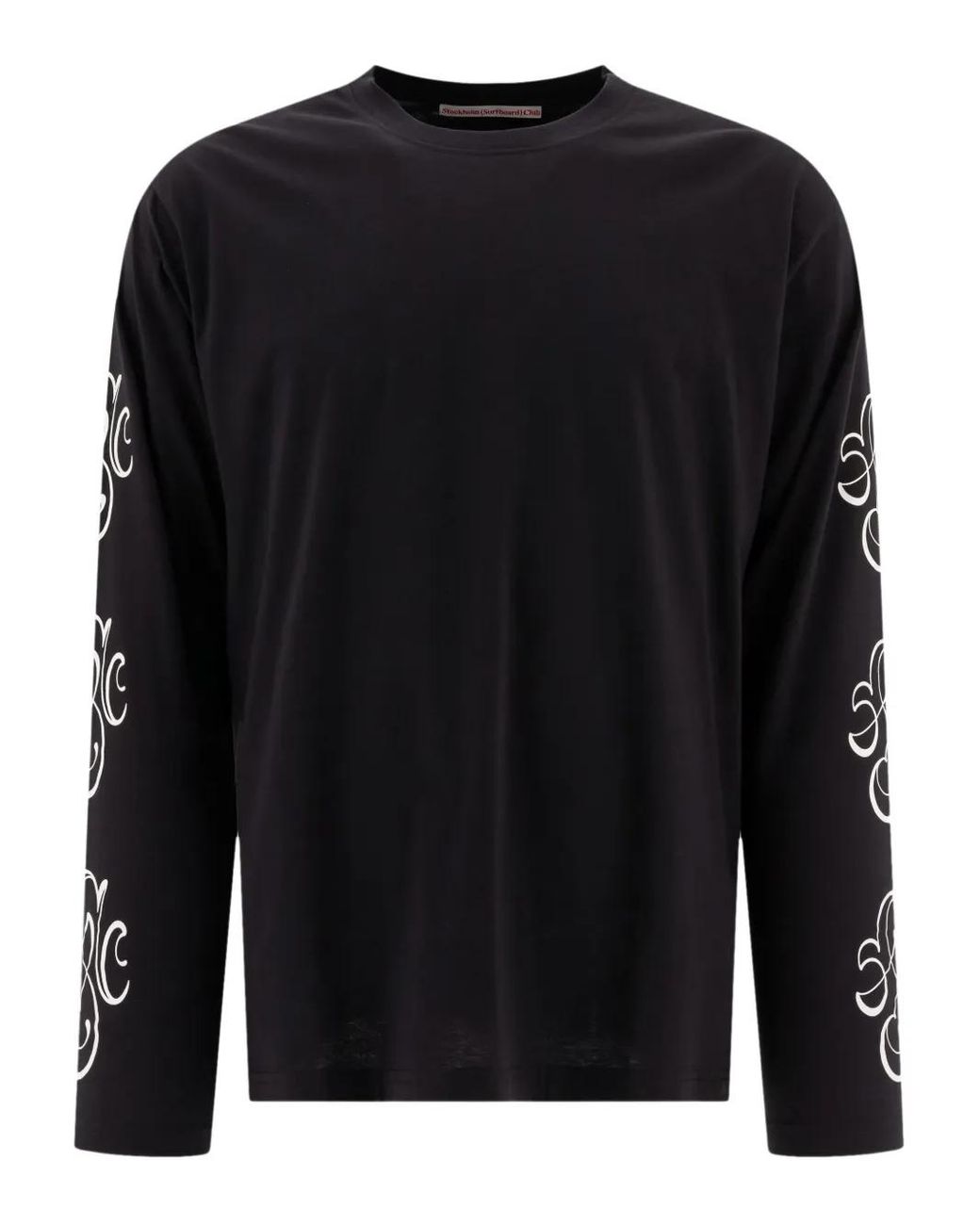 Stockholm Surfboard Club Long-Sleeve Print T-Shirt in Black for