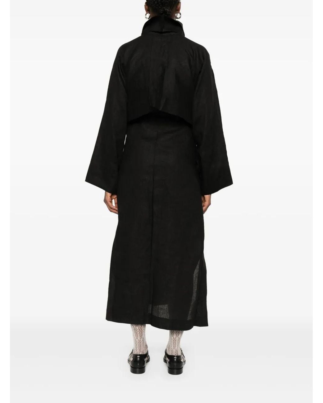 Issey Miyake Black Long Coat