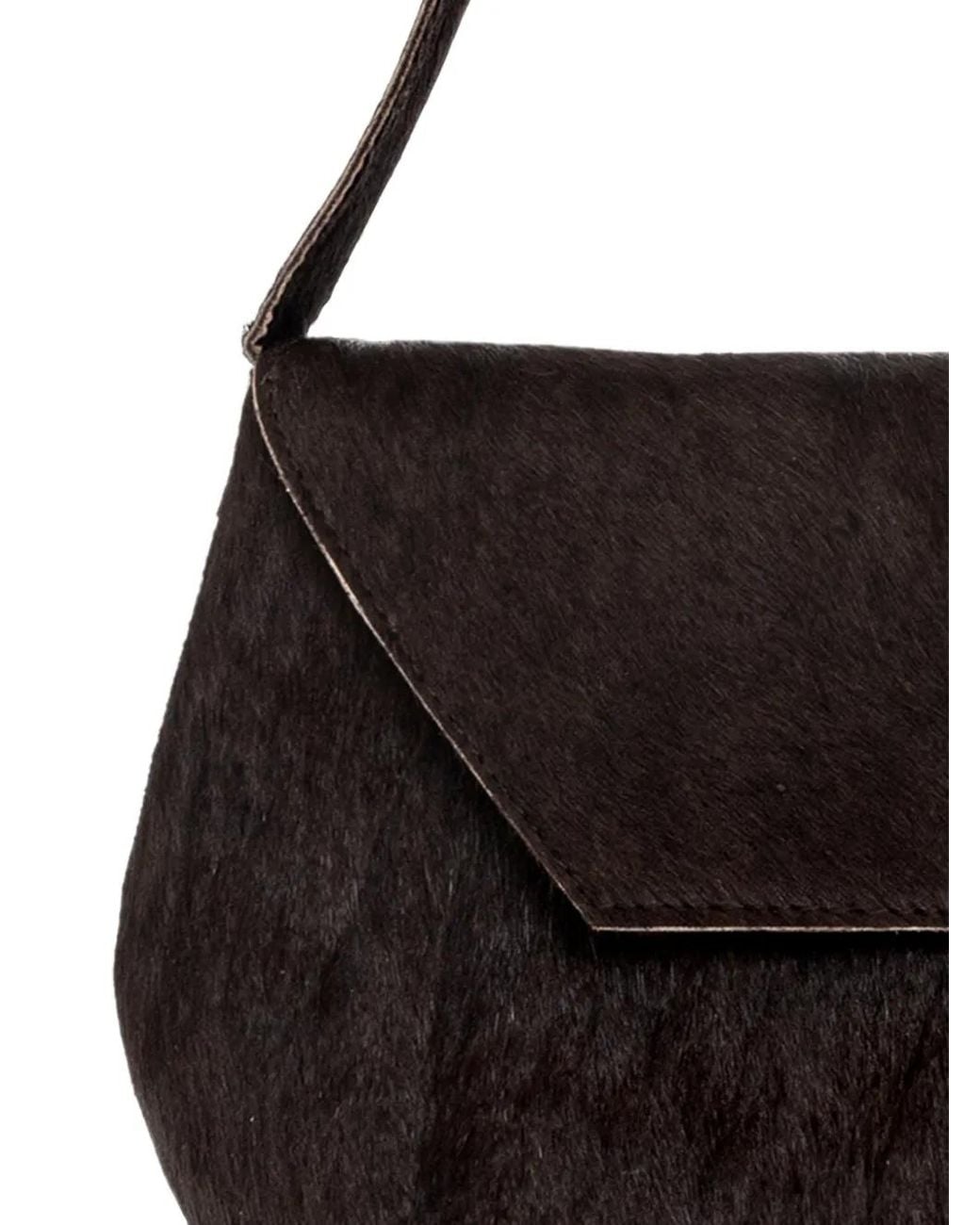Gestuz Black Gzwedala Pony-Hair Leather Shoulder Bag