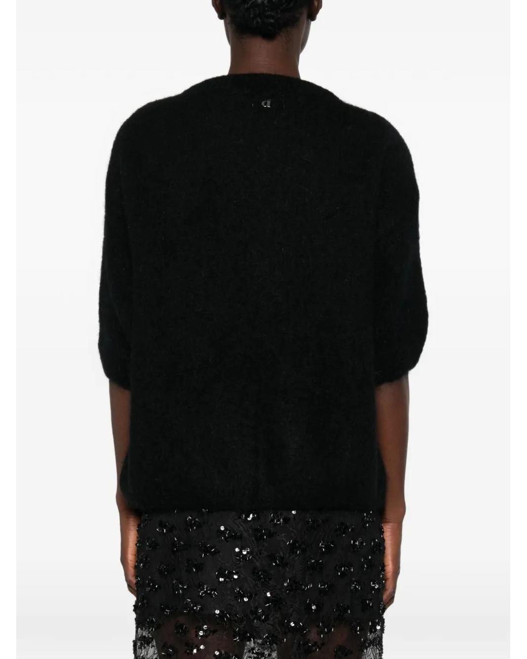 Dixie Black Pullover Mit Kurzen Ärmeln