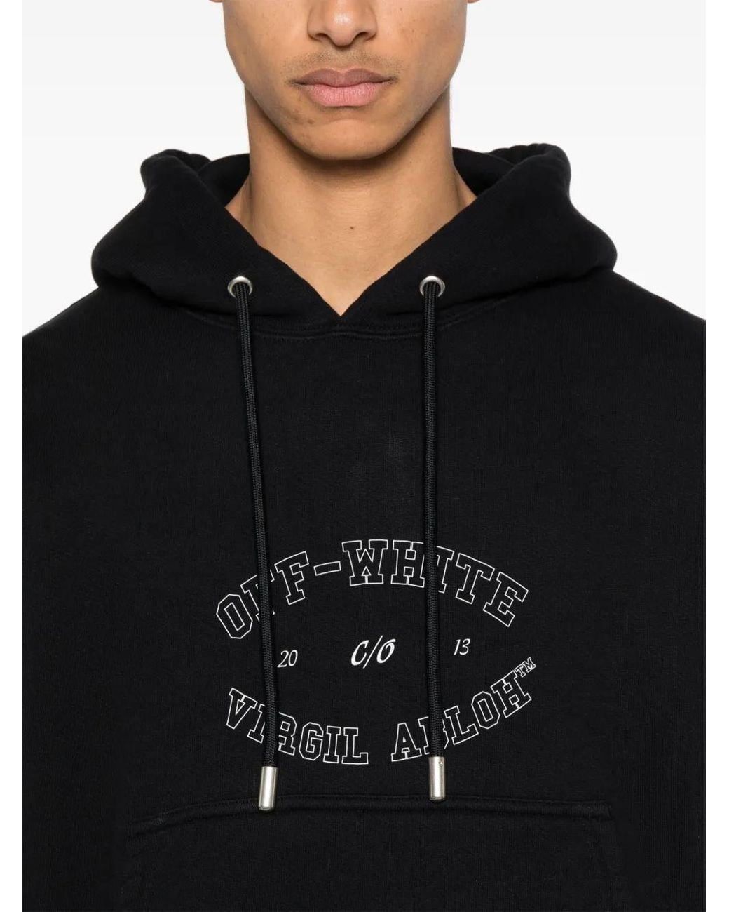 Off-White c/o Virgil Abloh Black Felpa Con Cappuccio for men