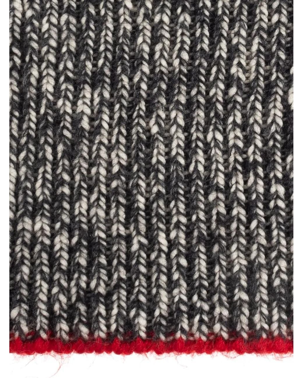 Isabel Marant Black Contrast-Trim Scarf
