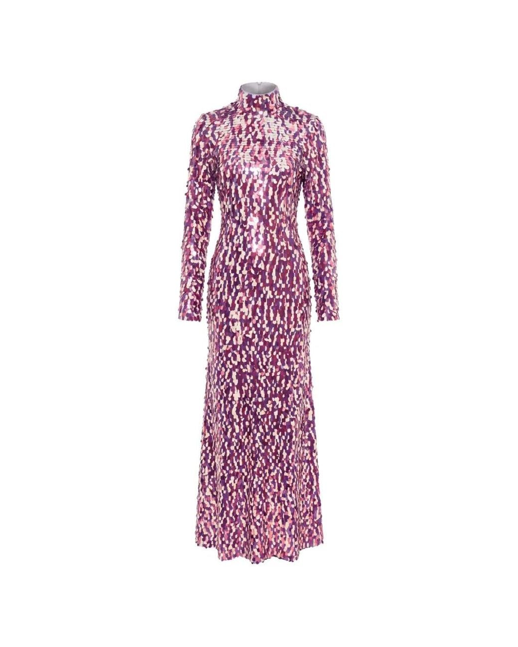 Simon Miller Pink Sculpty Sequin-Embellished Maxi Dress