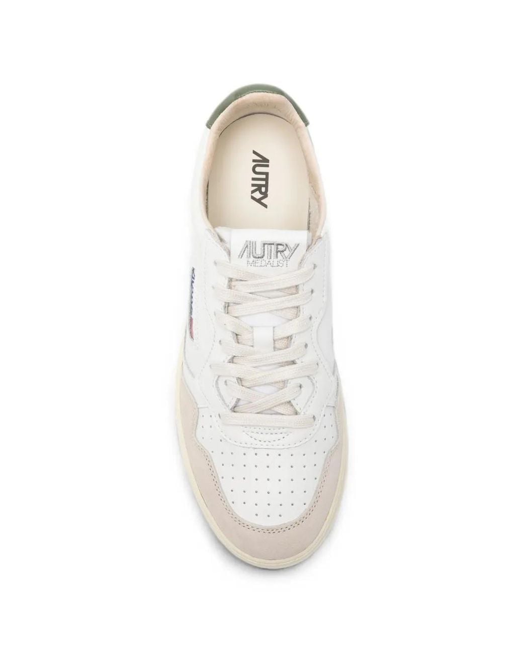 Autry White Medalist Low for men